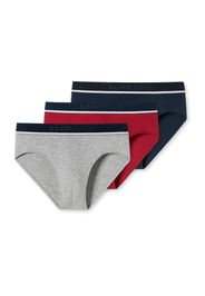 SCHIESSER Slip  navy / grigio / rosso / bianco