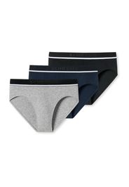 SCHIESSER Slip  blu cobalto / grigio / nero / bianco