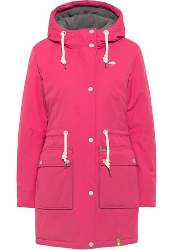 Schmuddelwedda Parka invernale  rosa scuro / bianco