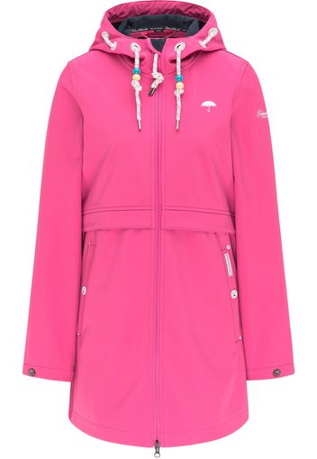 Schmuddelwedda Cappotto funzionale  rosa neon / bianco