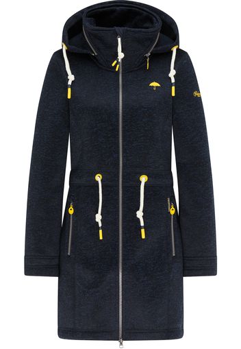 Schmuddelwedda Cappotto in maglia  blu scuro / giallo