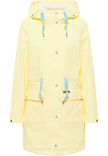 Schmuddelwedda Cappotto funzionale  giallo chiaro / nero / bianco / turchese