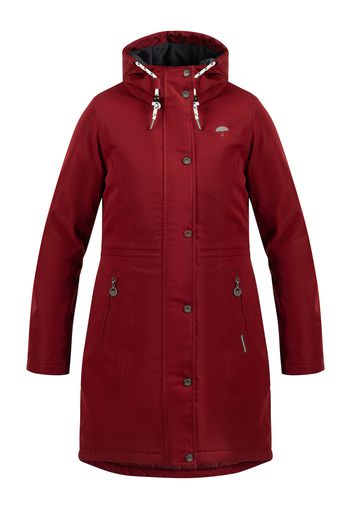 Schmuddelwedda Cappotto funzionale  rosso scuro / bianco