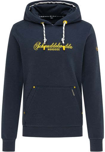 Schmuddelwedda Felpa 'Nordsee'  navy / giallo