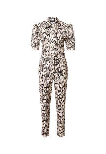 SCOTCH & SODA Tuta jumpsuit  beige / blu notte / cachi / cipria