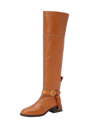 See by Chloé Overknee 'LORY'  cognac