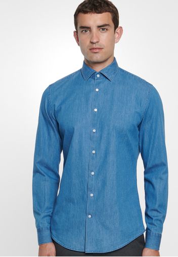 SEIDENSTICKER Camicia  blu denim