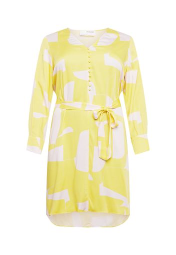 Selected Femme Curve Abito 'DYNELLA'  giallo / bianco