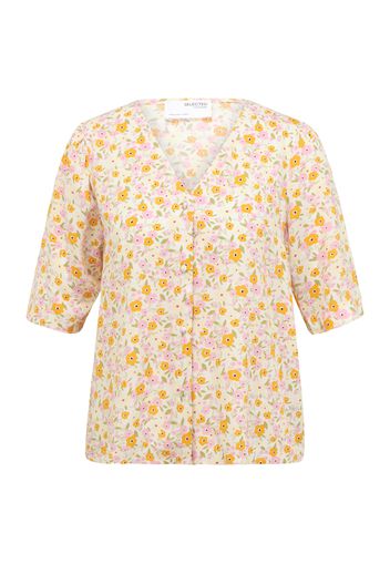 Selected Femme Petite Camicia da donna 'MILLY'  giallo chiaro / rosa chiaro / limone / crema