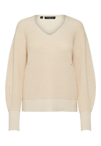 SELECTED FEMME Pullover 'Emmy'  bianco lana