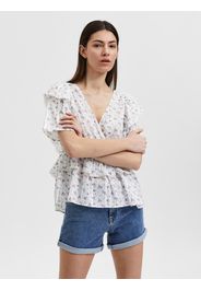 SELECTED FEMME Camicia da donna  bianco / rosa