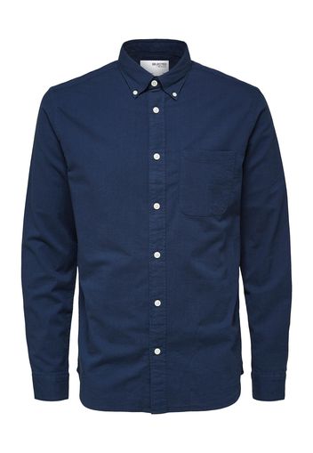 SELECTED HOMME Camicia 'SLHREGRICK'  blu scuro