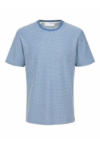 SELECTED HOMME Maglietta 'Tristan'  blu cielo / bianco