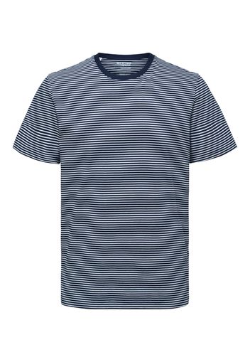 SELECTED HOMME Maglietta 'Norman'  navy / bianco