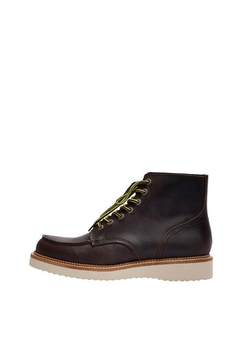 SELECTED HOMME Boots stringati 'Teo'  marrone scuro