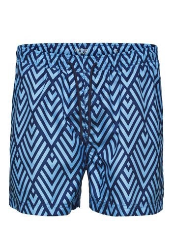 SELECTED HOMME Pantaloncini da bagno 'Classic'  blu chiaro / navy