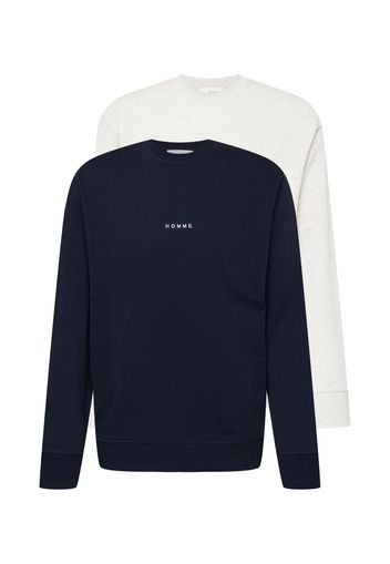 SELECTED HOMME Felpa 'LINK'  grigio chiaro / blu notte