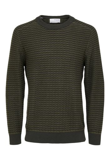 SELECTED HOMME Pullover 'COIN'  verde scuro