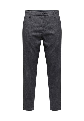 SELECTED HOMME Pantaloni chino 'York'  grigio scuro / grigio chiaro