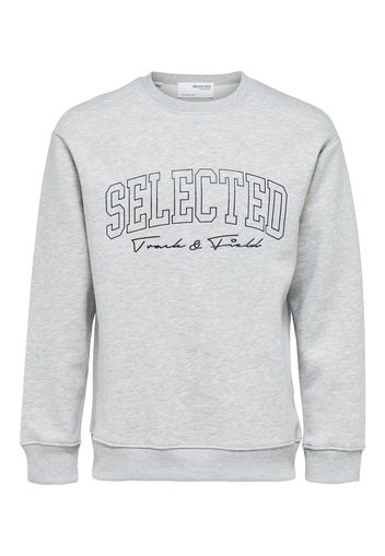 SELECTED HOMME Felpa 'Welter'  grigio sfumato / nero