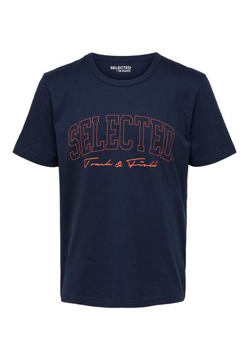 SELECTED HOMME Maglietta  navy / aragosta