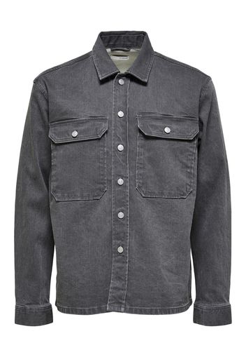 SELECTED HOMME Camicia  grigio denim