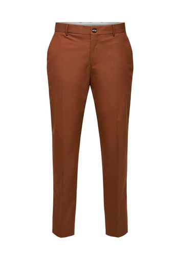 SELECTED HOMME Pantaloni con piega frontale  cognac