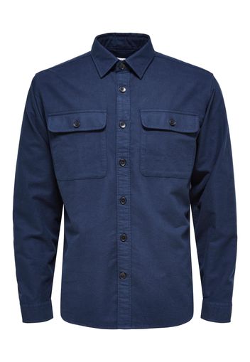 SELECTED HOMME Camicia 'ROLF'  blu notte