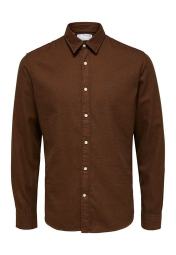 SELECTED HOMME Camicia 'ROBIN'  marrone scuro