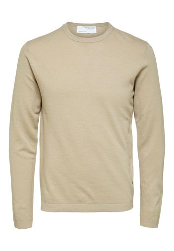 SELECTED HOMME Pullover 'Lake'  beige sfumato