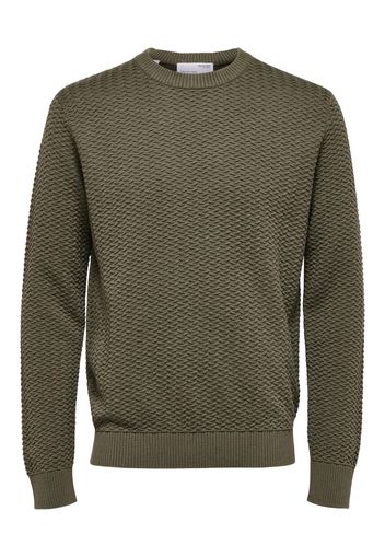 SELECTED HOMME Pullover 'Chris'  oliva