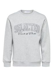 SELECTED HOMME Felpa 'Welter'  grigio sfumato / nero