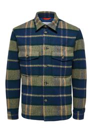 SELECTED HOMME Giacca di mezza stagione 'WALTER'  cachi / blu scuro