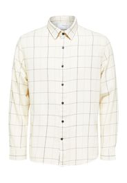 SELECTED HOMME Camicia  beige / nero