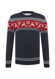 SELECTED HOMME Pullover  marino / rosso / bianco