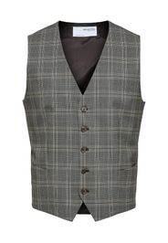 SELECTED HOMME Gilet da completo  crema / marrone scuro / bianco