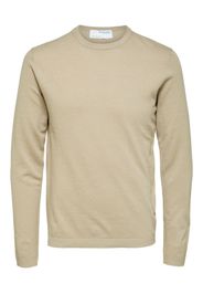 SELECTED HOMME Pullover 'Lake'  beige sfumato