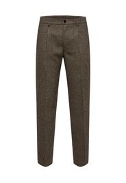 SELECTED HOMME Pantaloni con pieghe  marrone chiaro / marrone scuro / nero