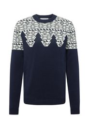 SELECTED HOMME Pullover  blu scuro / bianco