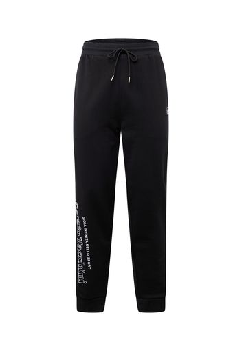 Sergio Tacchini Pantaloni sportivi 'SERIF'  nero / bianco