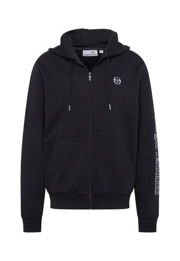 Sergio Tacchini Giacca di felpa sportiva  nero / bianco