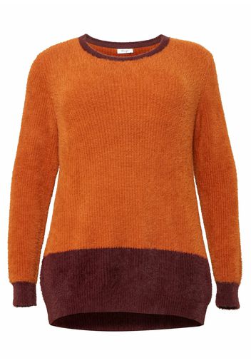 SHEEGO Pullover  caramello / bordeaux