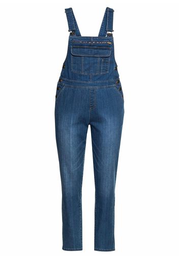 SHEEGO Jeans con pettorina  blu denim