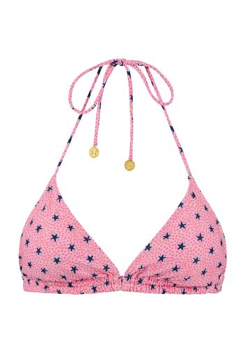 Shiwi Top per bikini  rosa / rosa / blu scuro