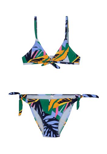 Shiwi Bikini 'Frangipani'  navy / blu fumo / zafferano / verde / rosa