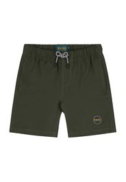 Shiwi Pantaloncini da bagno 'Mike'  verde scuro / nero / bianco / giallo