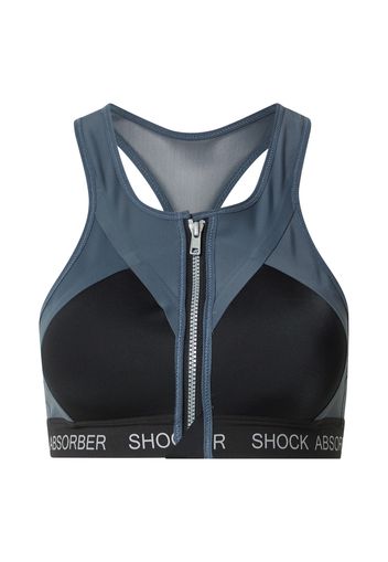 SHOCK ABSORBER Reggiseno sportivo 'Infinity Power'  nero / blu colomba