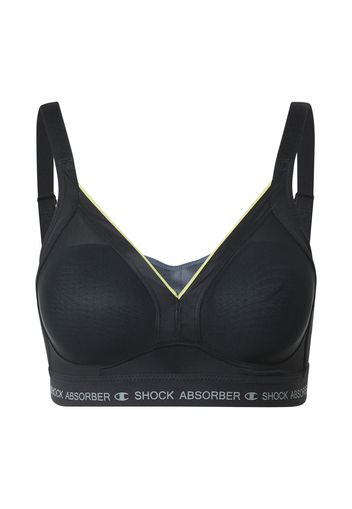 SHOCK ABSORBER Reggiseno sportivo  nero / lime / grigio