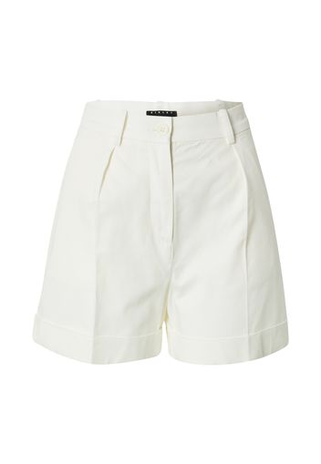 Sisley Pantaloni con pieghe  offwhite