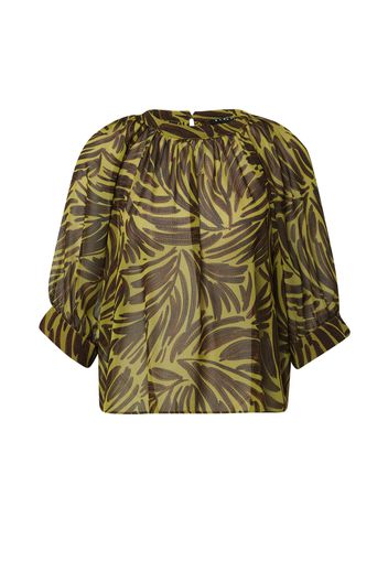 Sisley Camicia da donna  marrone / canna / nero